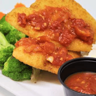 Fish Flounder Deep-fried with Sweet & Sour Sauce