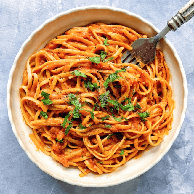 Linguine Marinara Sauce Pasta