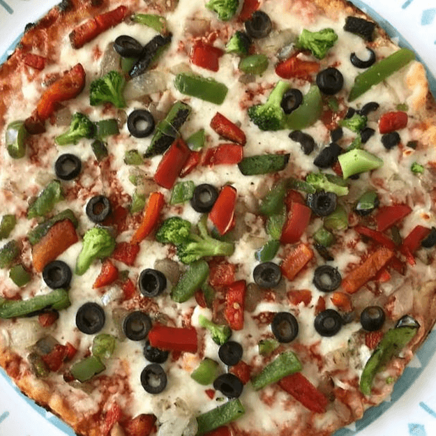 White Veggie Pizza (Medium 14")