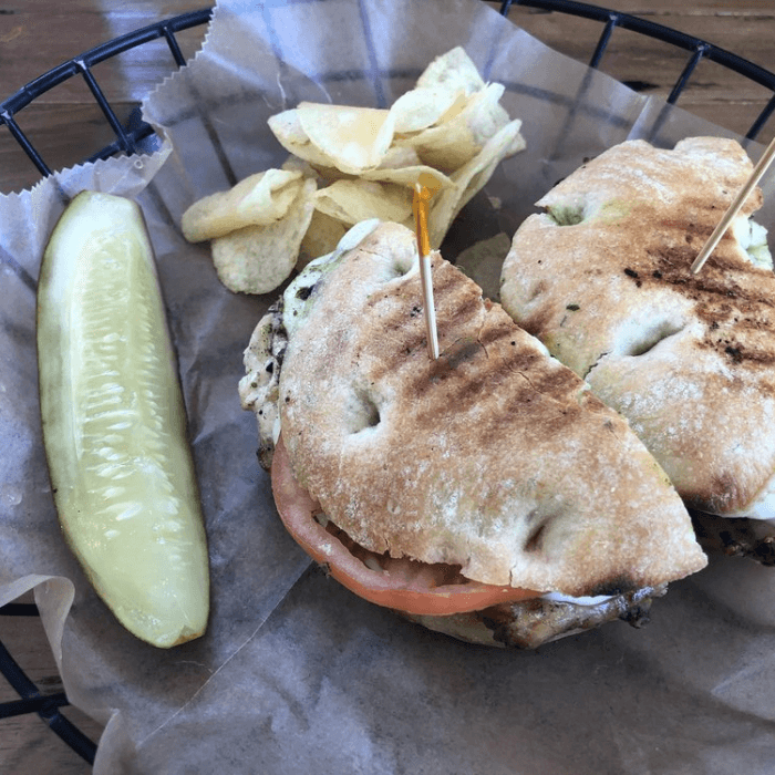 Chicken Pesto Panini Sandwich