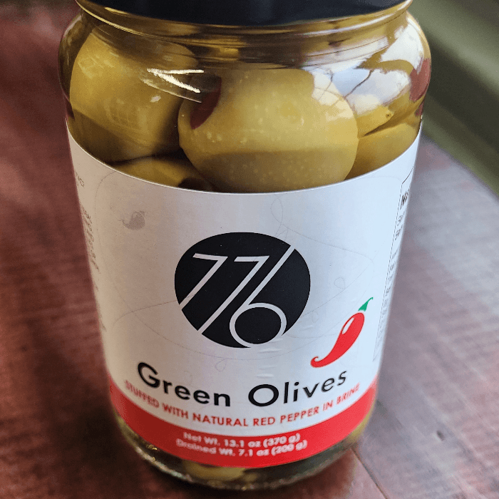Green Olives Stuffed with Red Peppers 370 gr