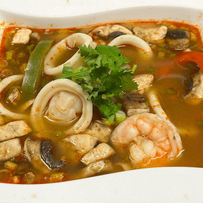 Seafood Soup for 2 (Tom Yum Talay).