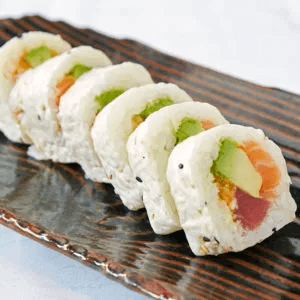 Rainbow Crunch Roll.