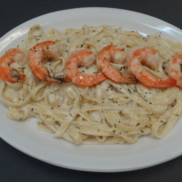 Shrimp Alfredo.