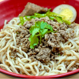 N06. Minced Pork Dry Noodle /w Eggs 臺南肉燥乾麵加蛋
