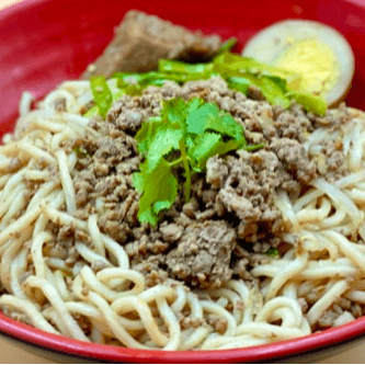 N06. Minced Pork Dry Noodle /w Eggs 臺南肉燥乾麵加蛋.
