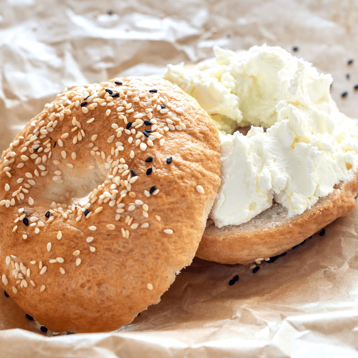 Bagel with Lots of Cream Cheese
