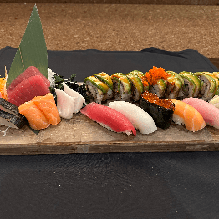 Supreme Sushi and Sashimi Combination.