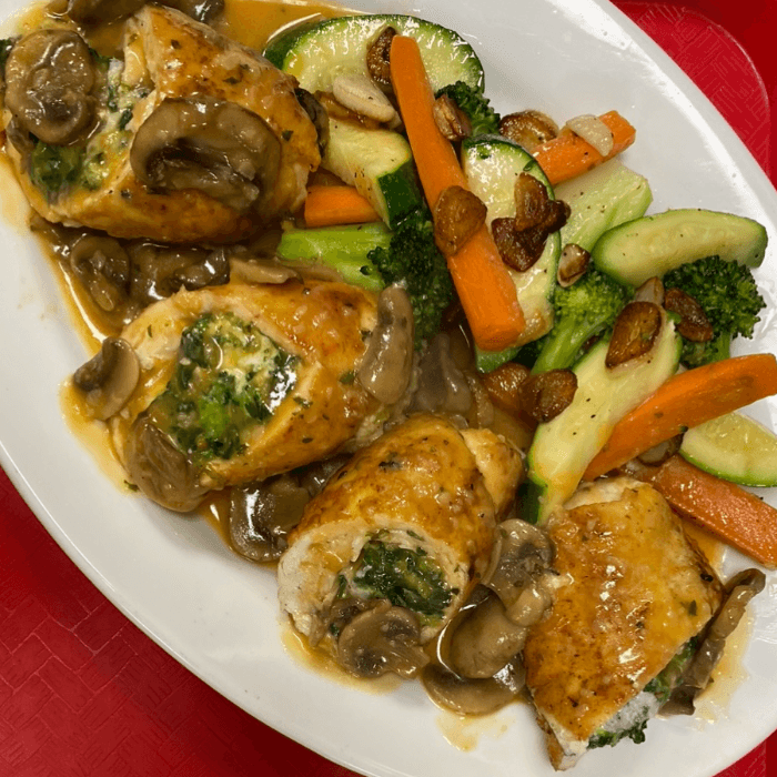 Chicken Rollatini.