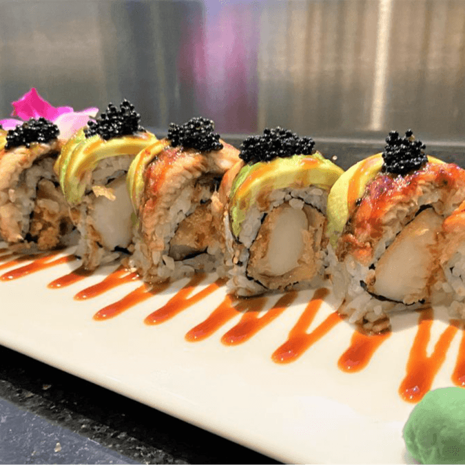 Eel Scallop Roll.