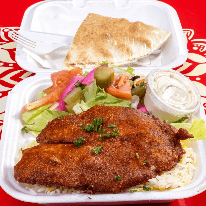 Fried Tilapia Plate.