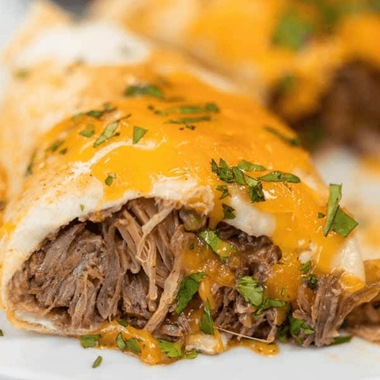 Beef Or Stew Meat Burrito W/ Cheese
