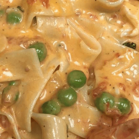 Homemade Pappardelle in a Blush Sauce