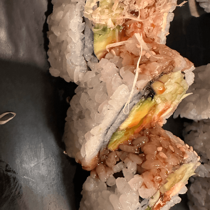 Salmon Tempura Roll.