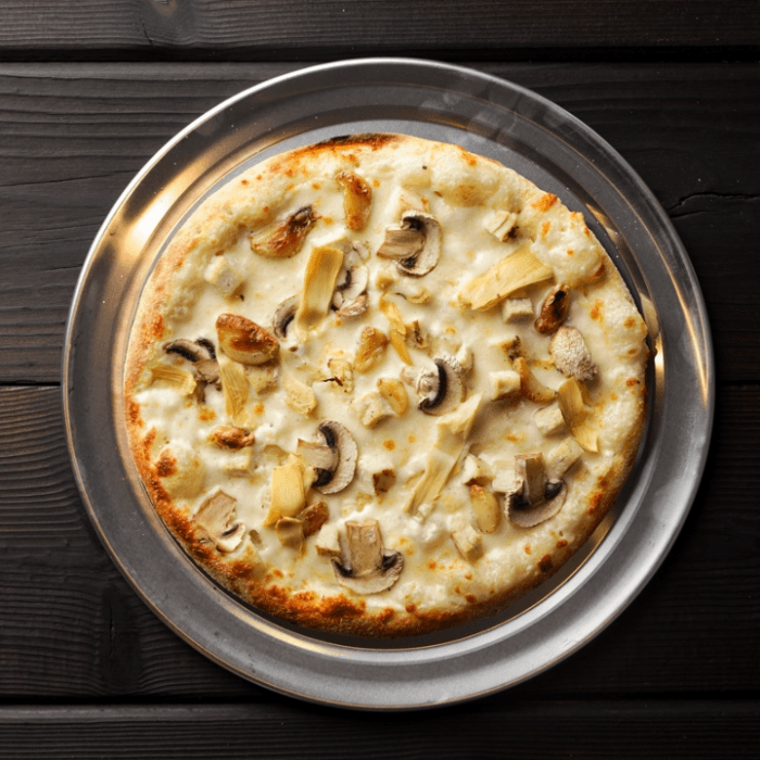 White Shroom Pizza (10")