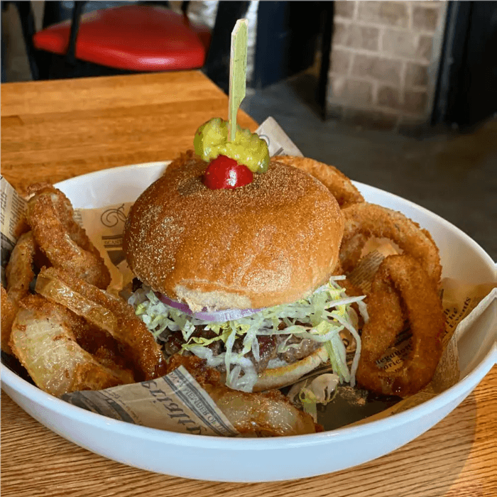 Flips Original Burger.