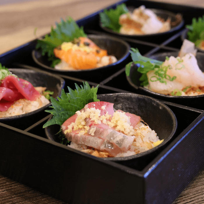 Recipe: Togarashi Tuna Bento Box with Crispy Sushi Rice, Ponzu