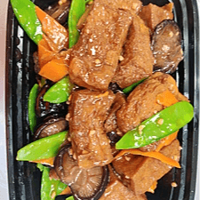 Fried Tofu in Brown Sauce.