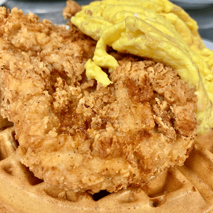 Delicious Chicken and Waffles for Breakfast