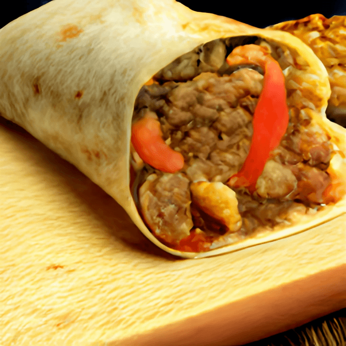 Fajita Burrito CHICKEN OR STEAK