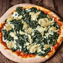 12’’ Gluten Free Crust Spinach Artichoke Pizza