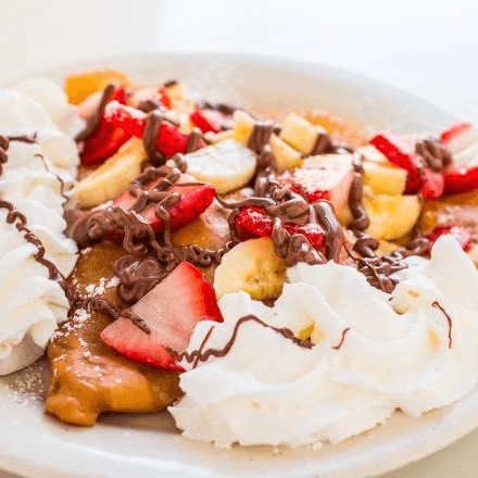 Nutella, Banana and Strawberries Crepe