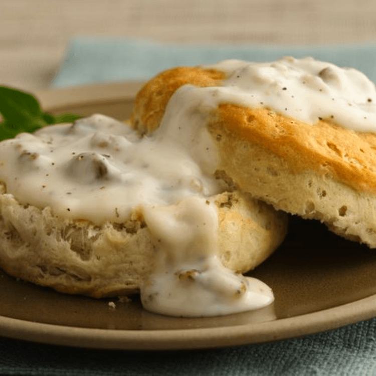 2 Biscuit and Sausage Gravy