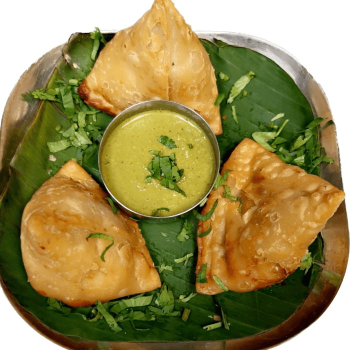 Aloo Mutter Samosa.