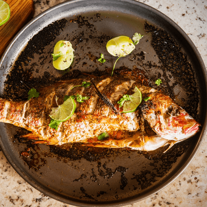 Whole Fried Red Snapper with Chili Garlic Sauce