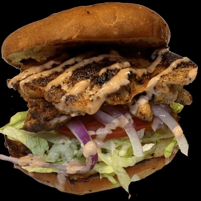 Blackened Chicken Burger.