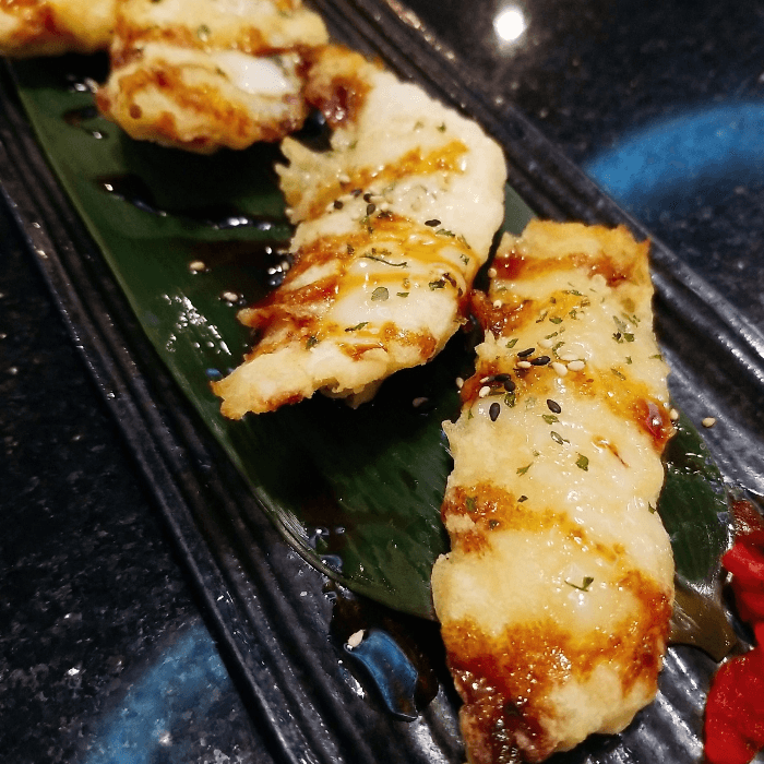 Baked Red Snapper Tempura.