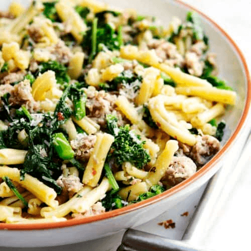 Cavatelli with Broccoli Rabe & Sausage Pasta