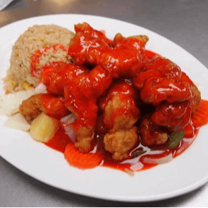 Sweet and Sour Chicken.