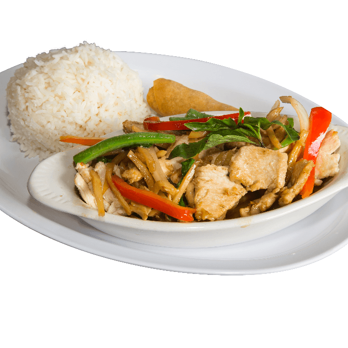 Pad Krapao (Thai Basil).