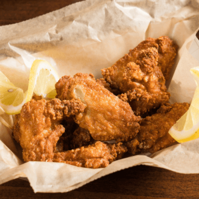 Delicious Cajun Chicken Wings and Seafood