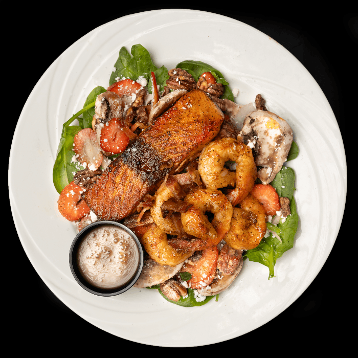 Spinach Strawberry Pecan Salad.