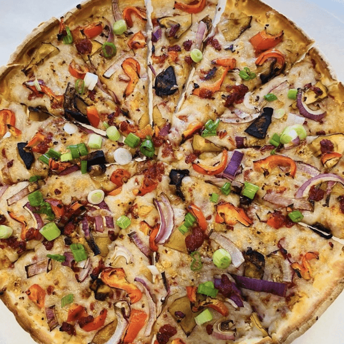 Thai Curry Eggplant Pizza