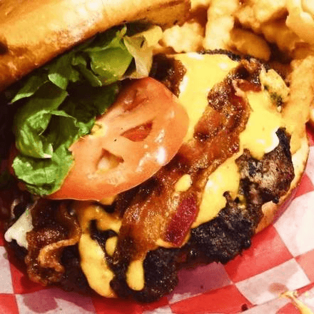 Old Fashioned Cheddar Burger.