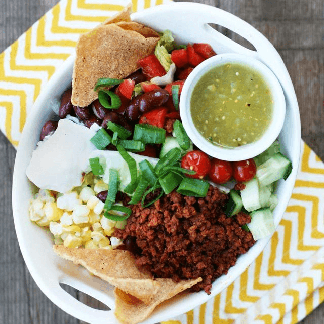 Taco Salad de Chorizo