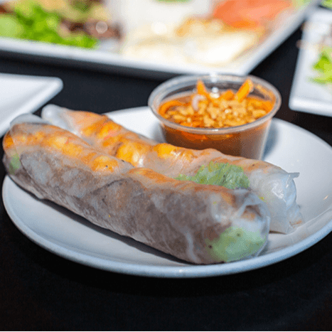 A3. Grilled Shrimp and Pork Spring Rolls (2) - Gỏi Cuốn Tôm Nướng Heo Nướng.