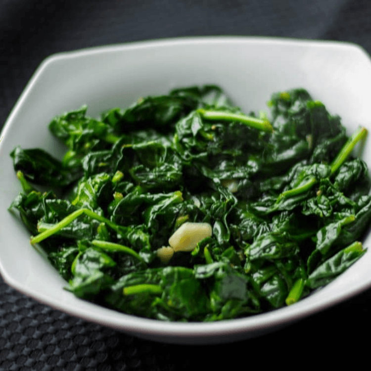 Sautéed Fresh Spinach