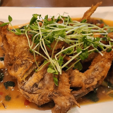 Deep Fried Soft Shell Crab.