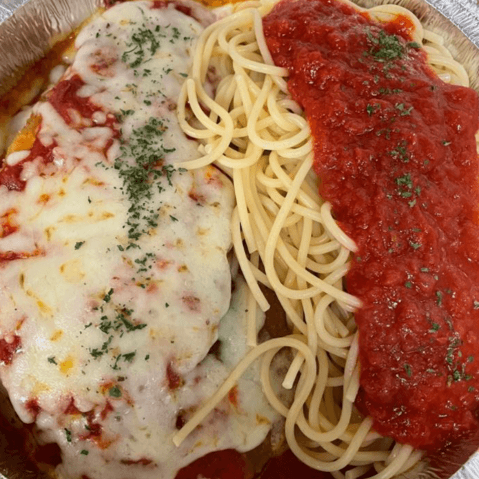 Eggplant Parmigiana Dinner.