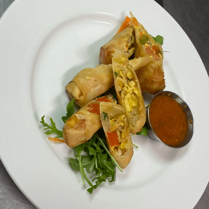 Ackee and Saltfish Spring Roll