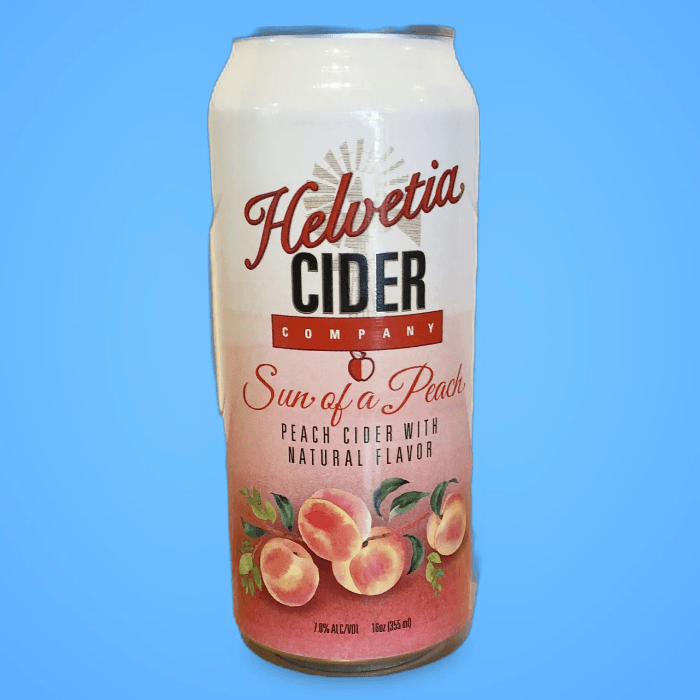 Helvetica Peach Cider