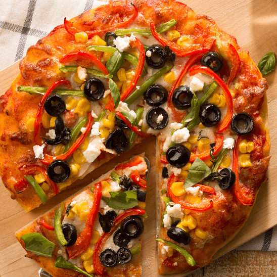 Peppers & Olive Pizza