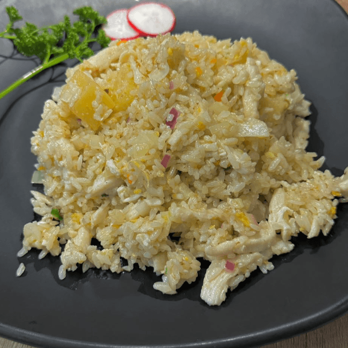 Hawaii Pineapple Chicken Fried Rice.