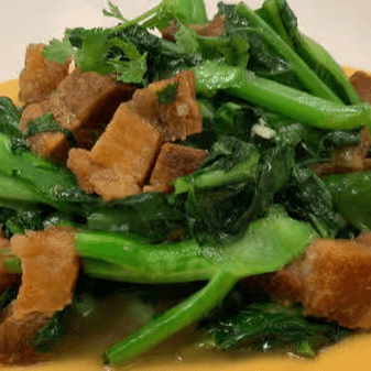 92. Fried Pork Belly and Broccoli (A La Carte).