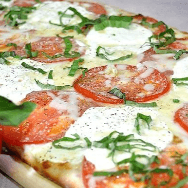 White Margherita Pizza 14"