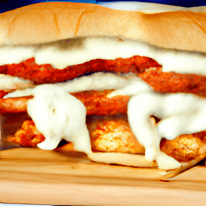 Chicken parmigiana sub.